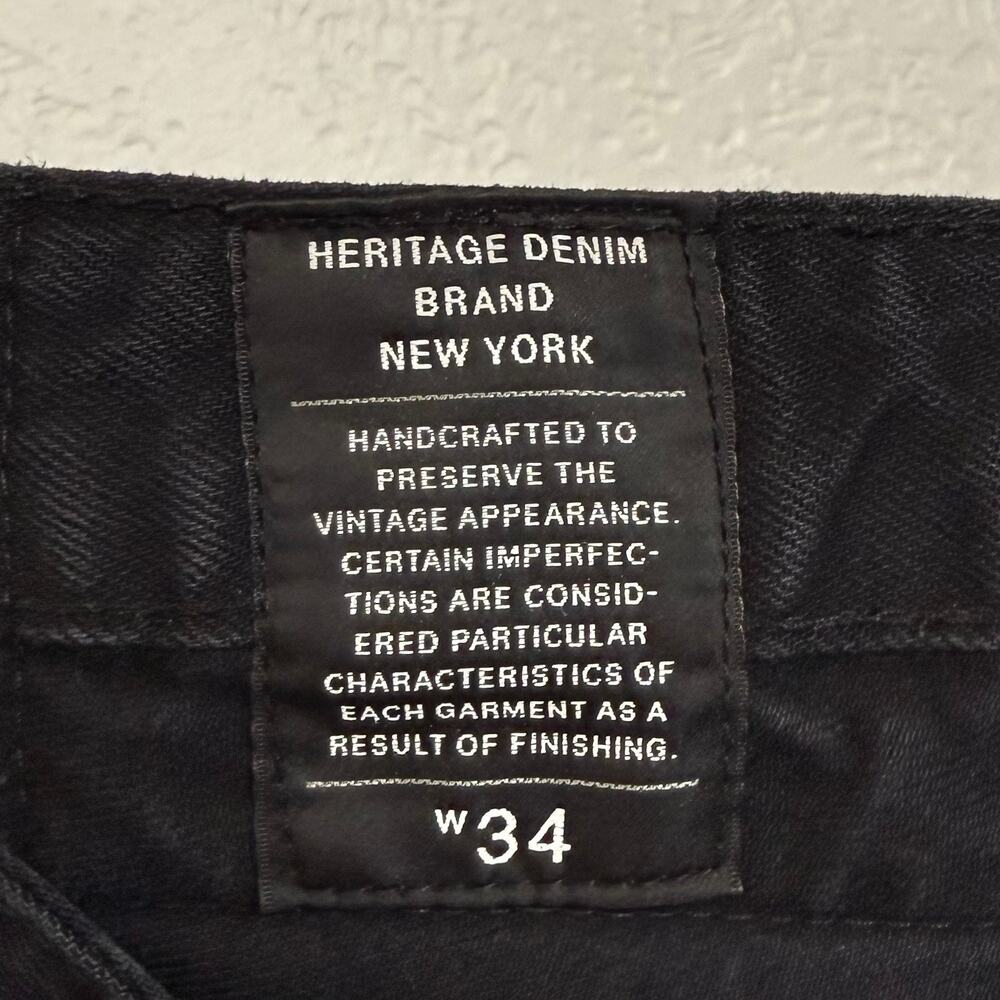 Cult of Individuality Men's Denim Rebel Short Black Raw Hem Distressed Size 34 - Picture 4 of 5